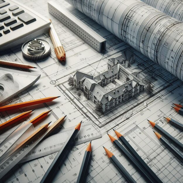 architectural-background-with-blueprints-house-model-calculator-pencils-construction-concept_1057628-30454